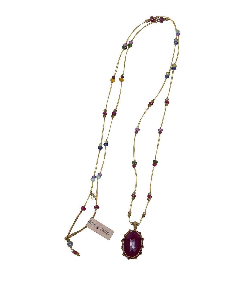 Sharing White Long Pendant Necklace