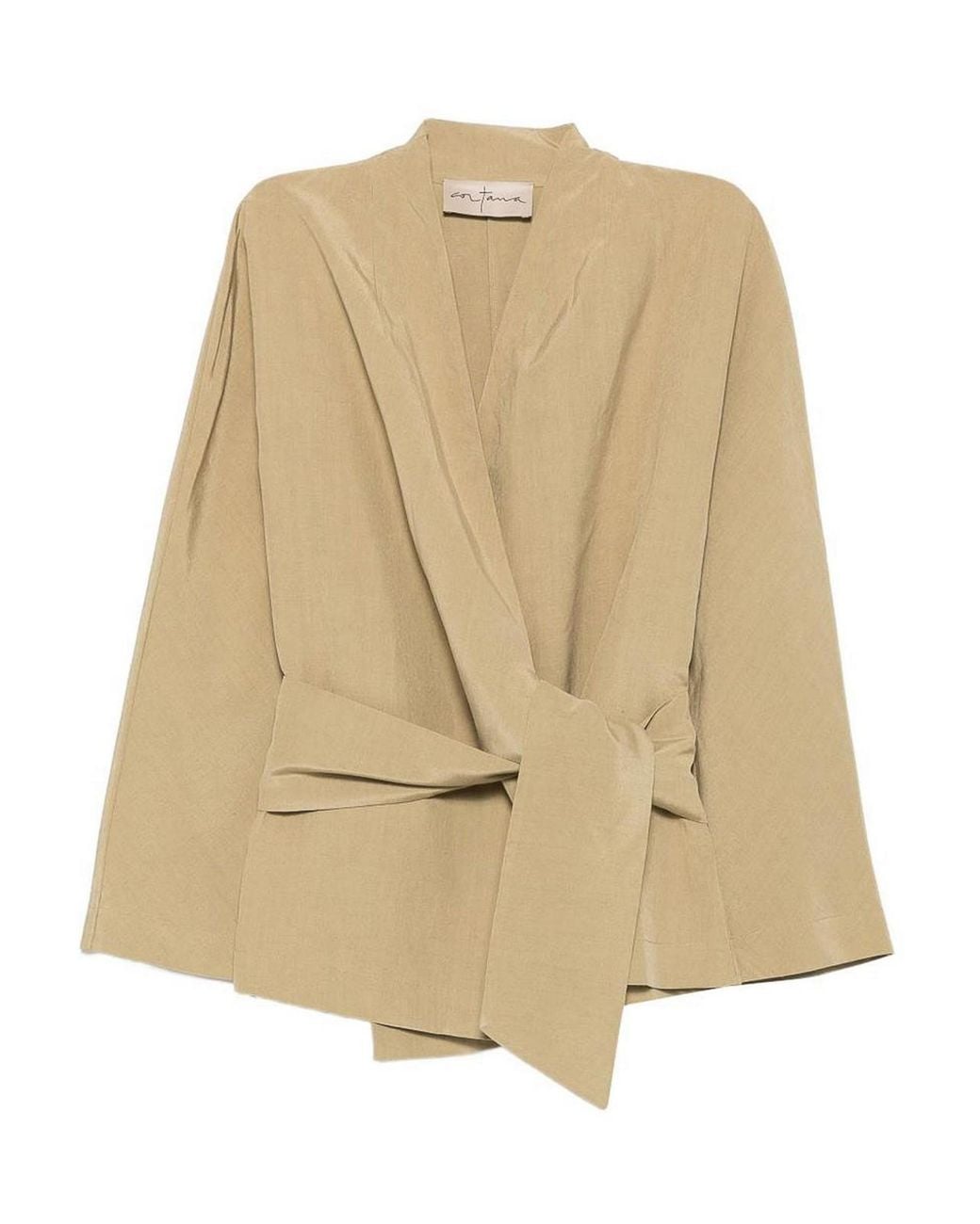 Cortana Natural Simona Linen And Silk Jacket