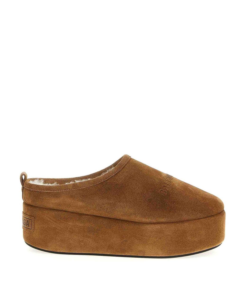 Balenciaga Brown Alaska Soft Sabots