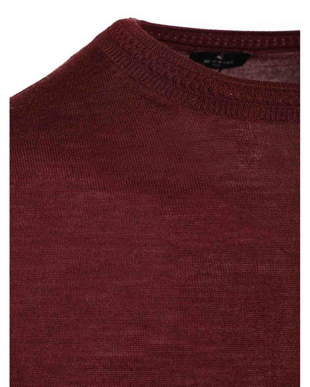 Etro Red Wool And Silk Sweater for men