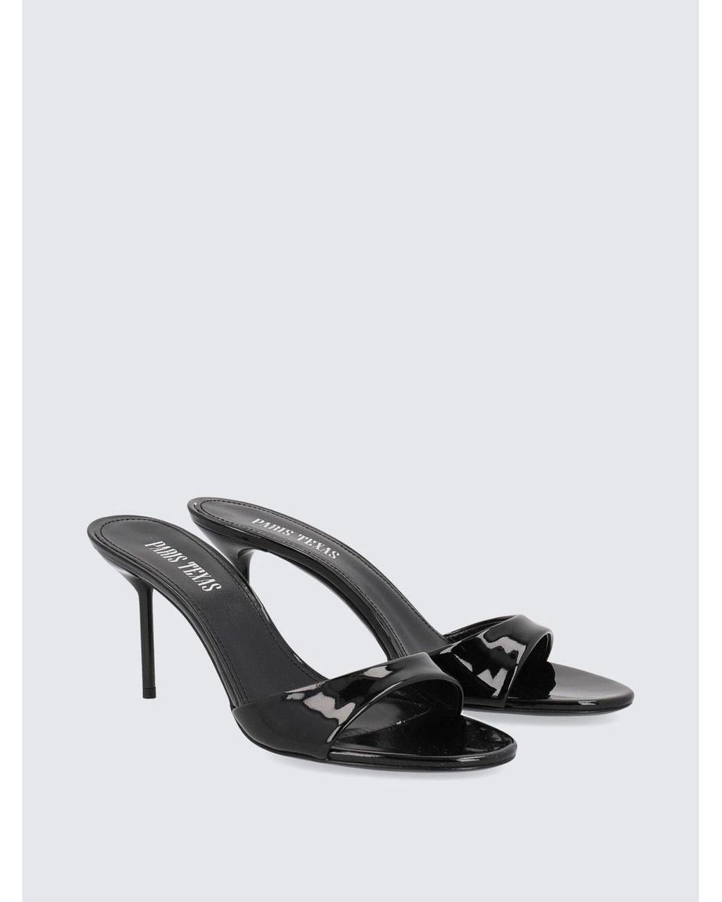 Paris Texas Black Lidia Calfskin Sandals