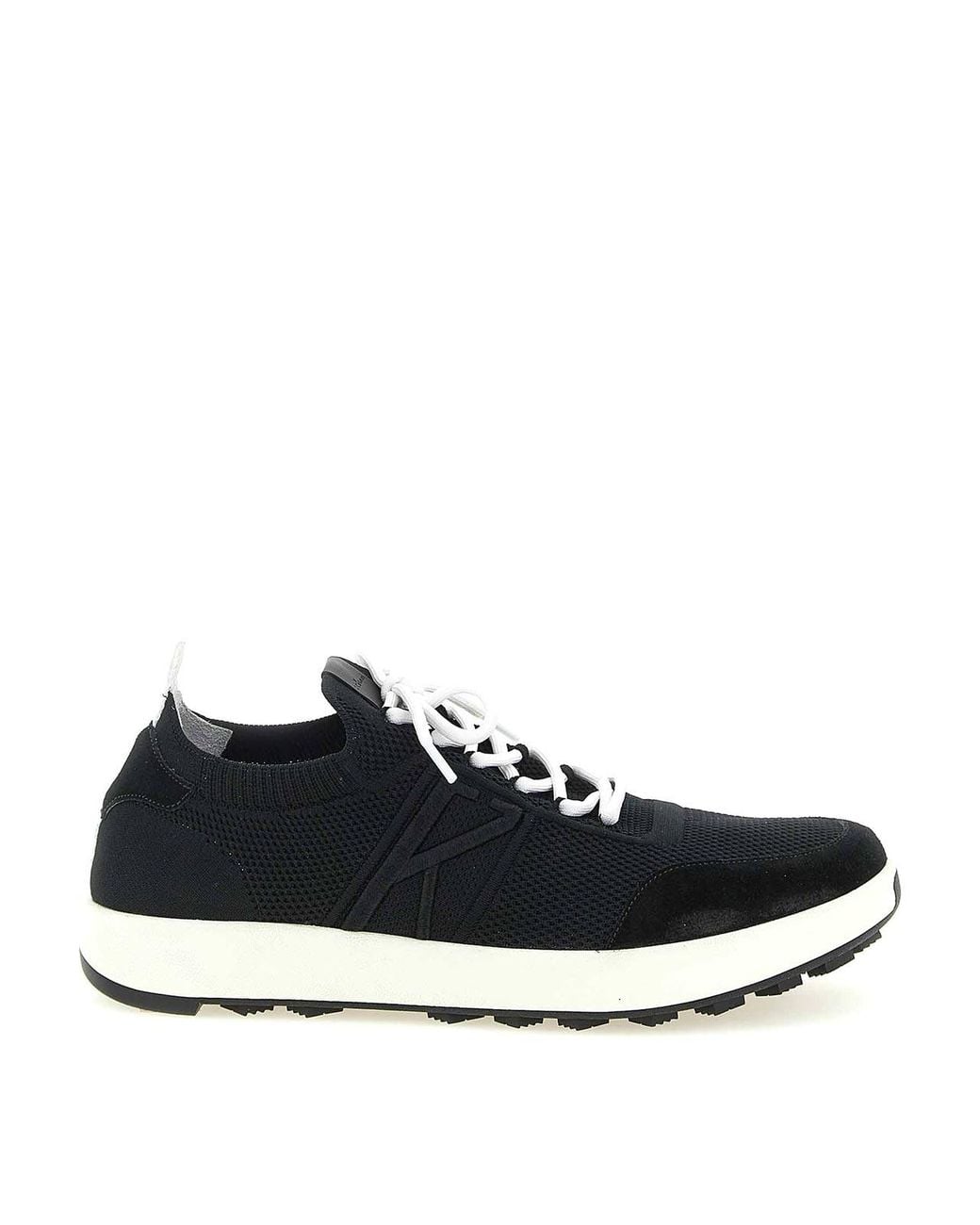 Kiton Blue Technical Cotton Sneakers for men