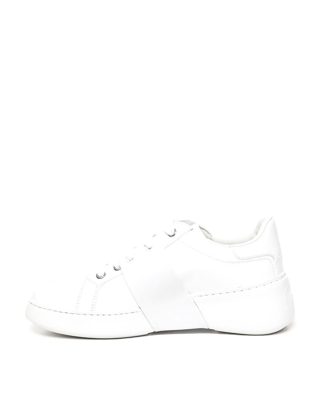 Roger Vivier White Viv' Skate Leather Sneakers