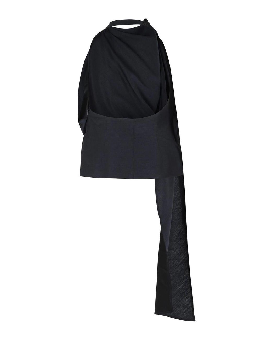 Rhea Costa Blue Draped Blouse