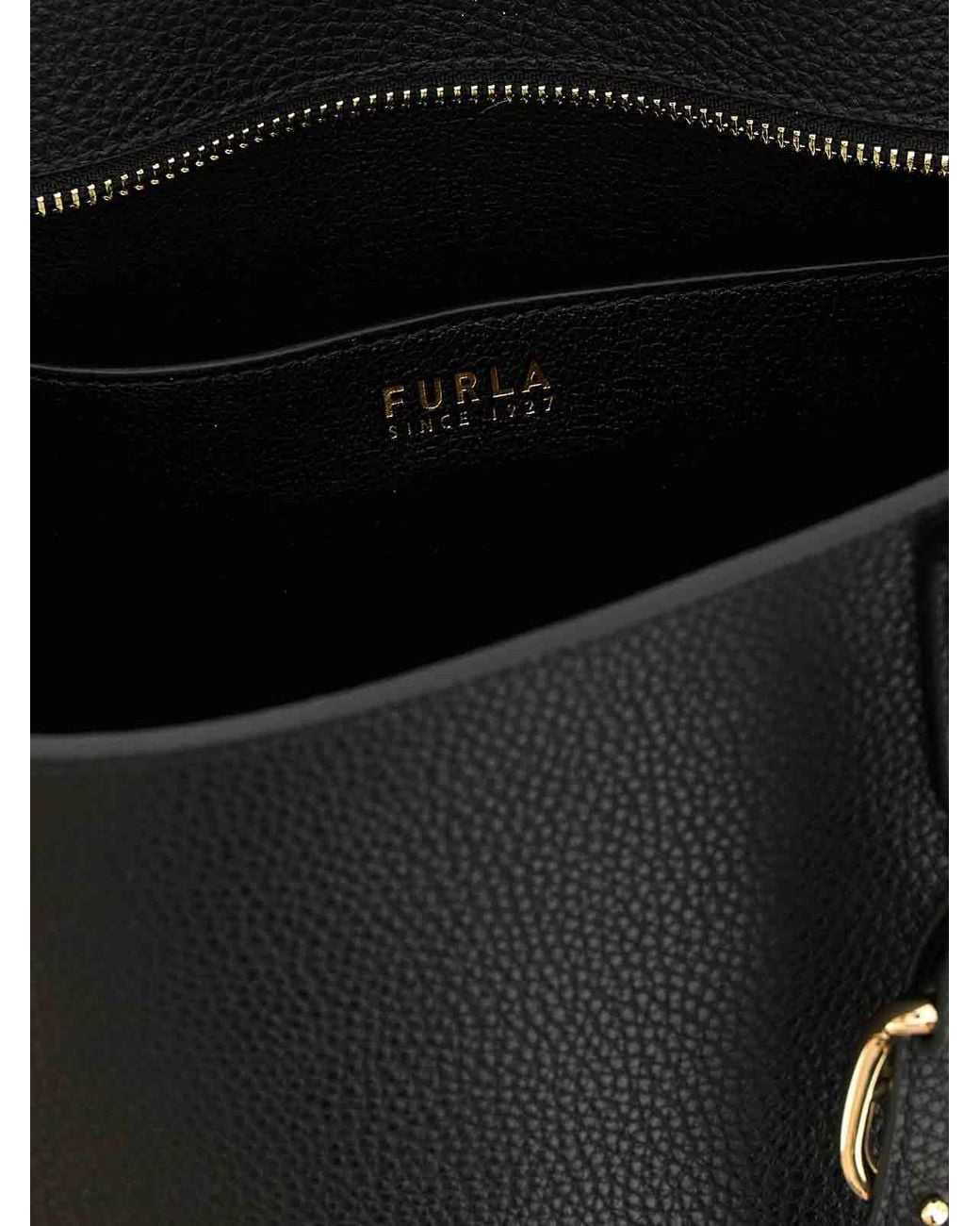 Furla Black Ava M' Shopping Bag
