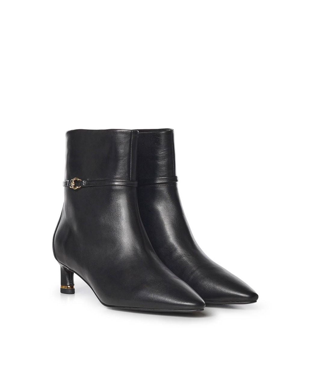 Coccinelle Black C-Look Leather Ankle Boots