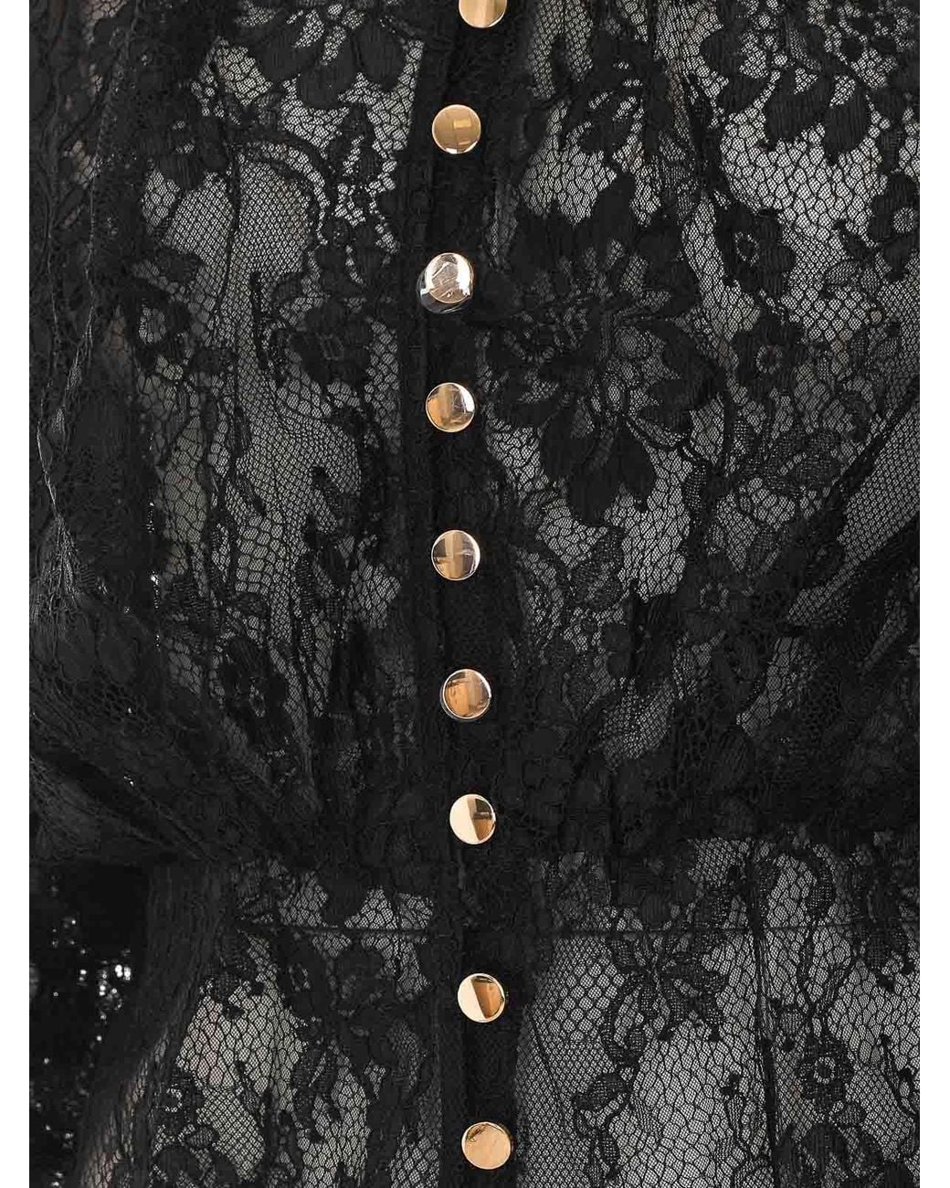 Self-Portrait Black Lace Blouse