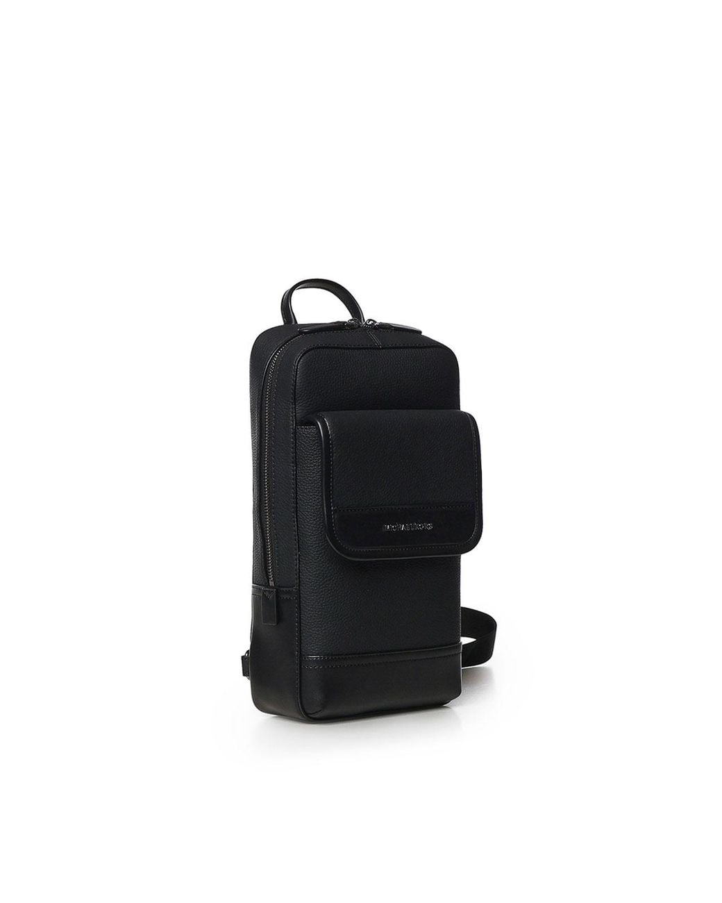 MICHAEL Michael Kors Black Leather Touring Sling Bag for men