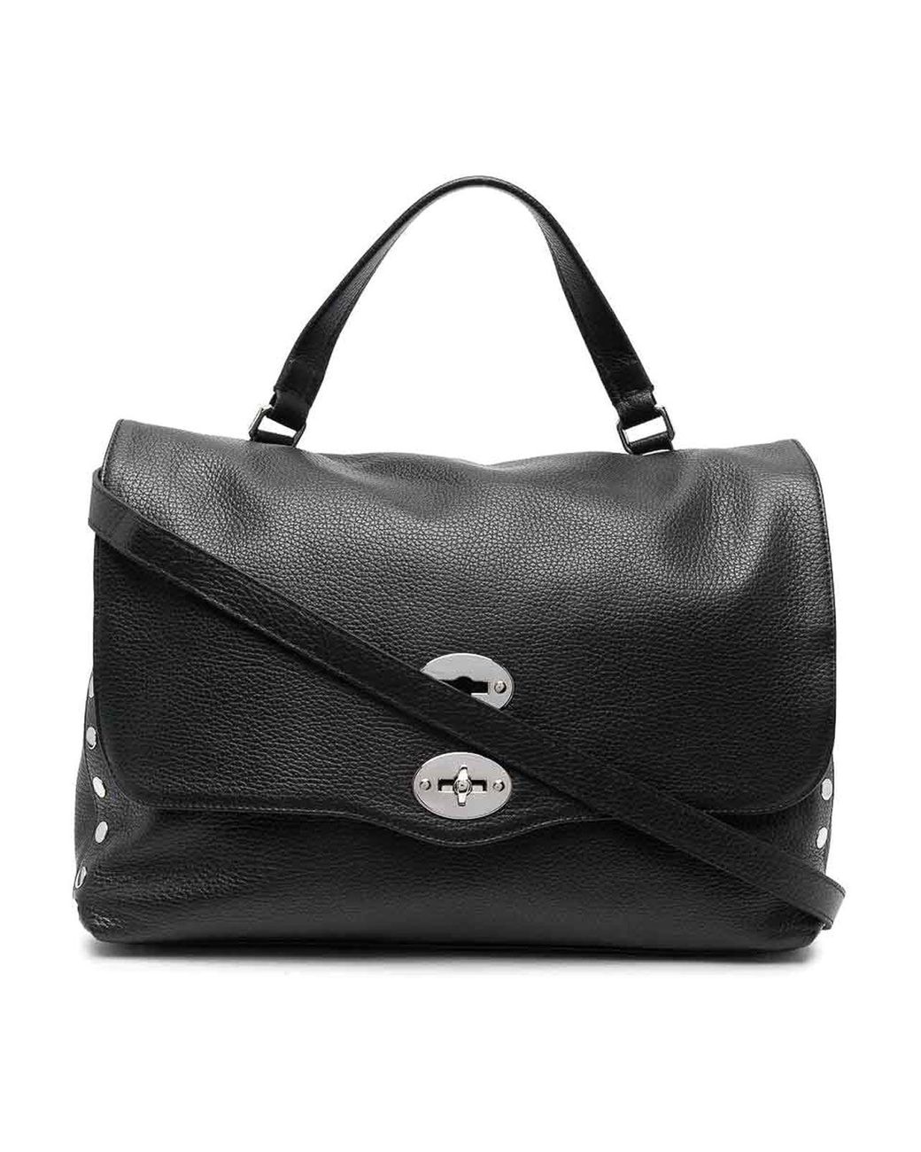 Zanellato Black Medium Postina Daily Giorno Bag