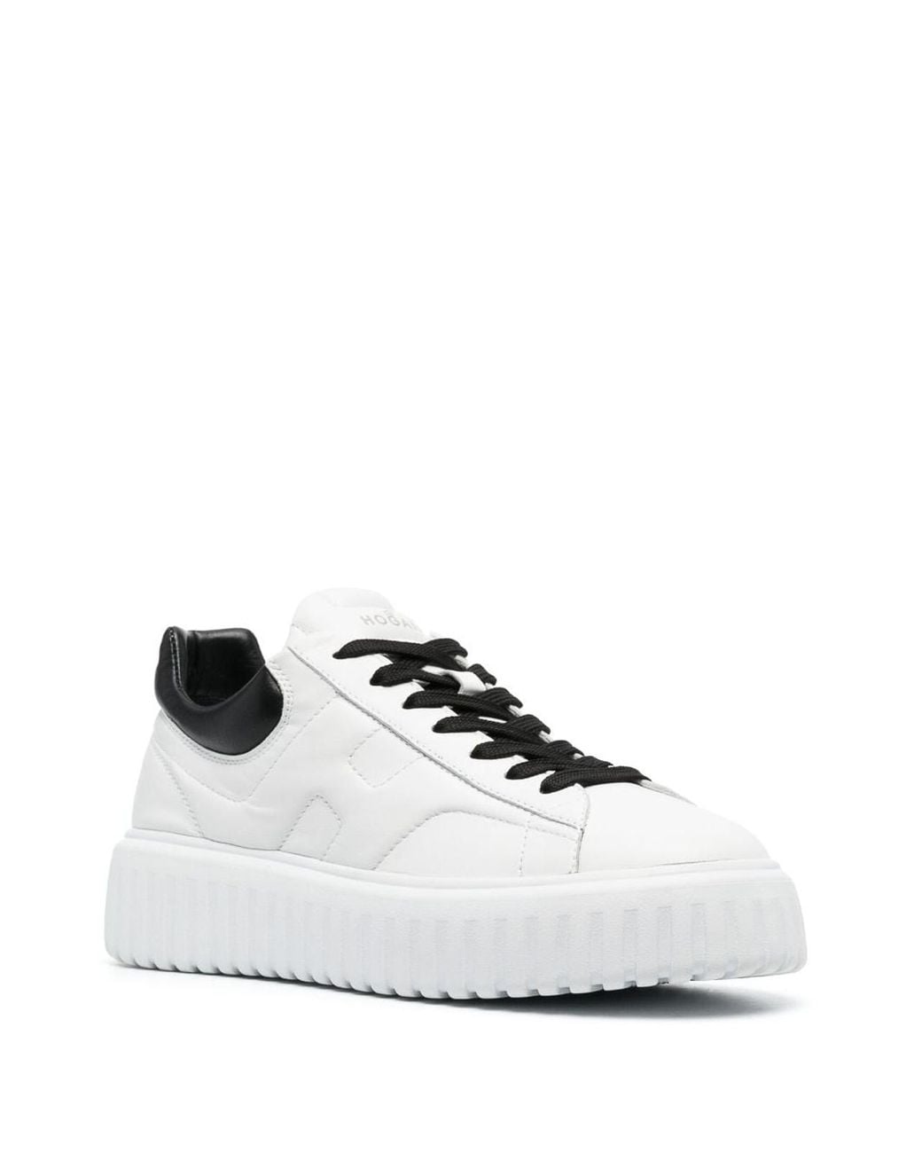 Hogan White H-stripes Low-top Sneakers for men
