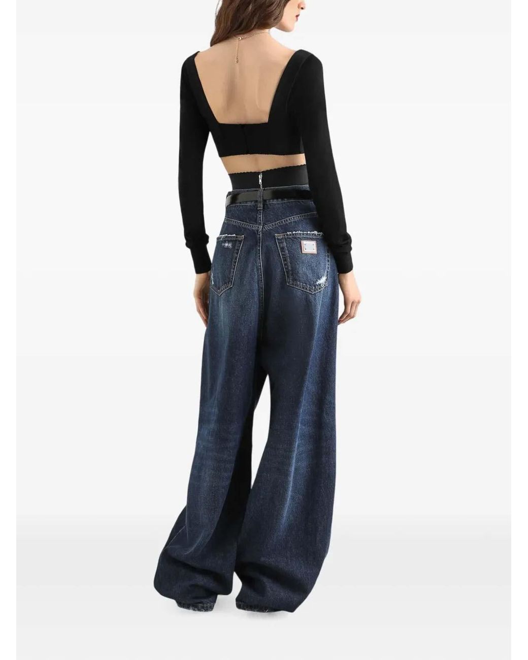 Dolce & Gabbana Blue Item Disdressed Jeans