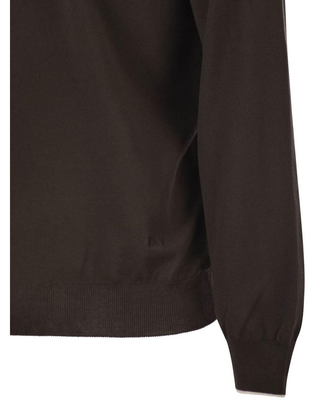 Fay Black Knit Sweater for men