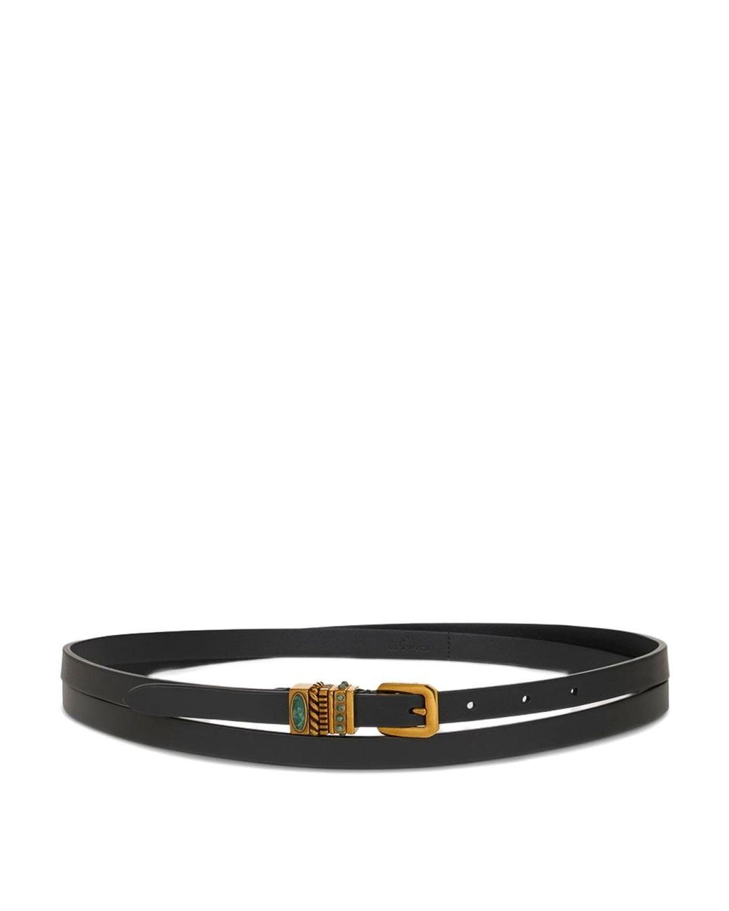 Etro White Double Wrap Belt