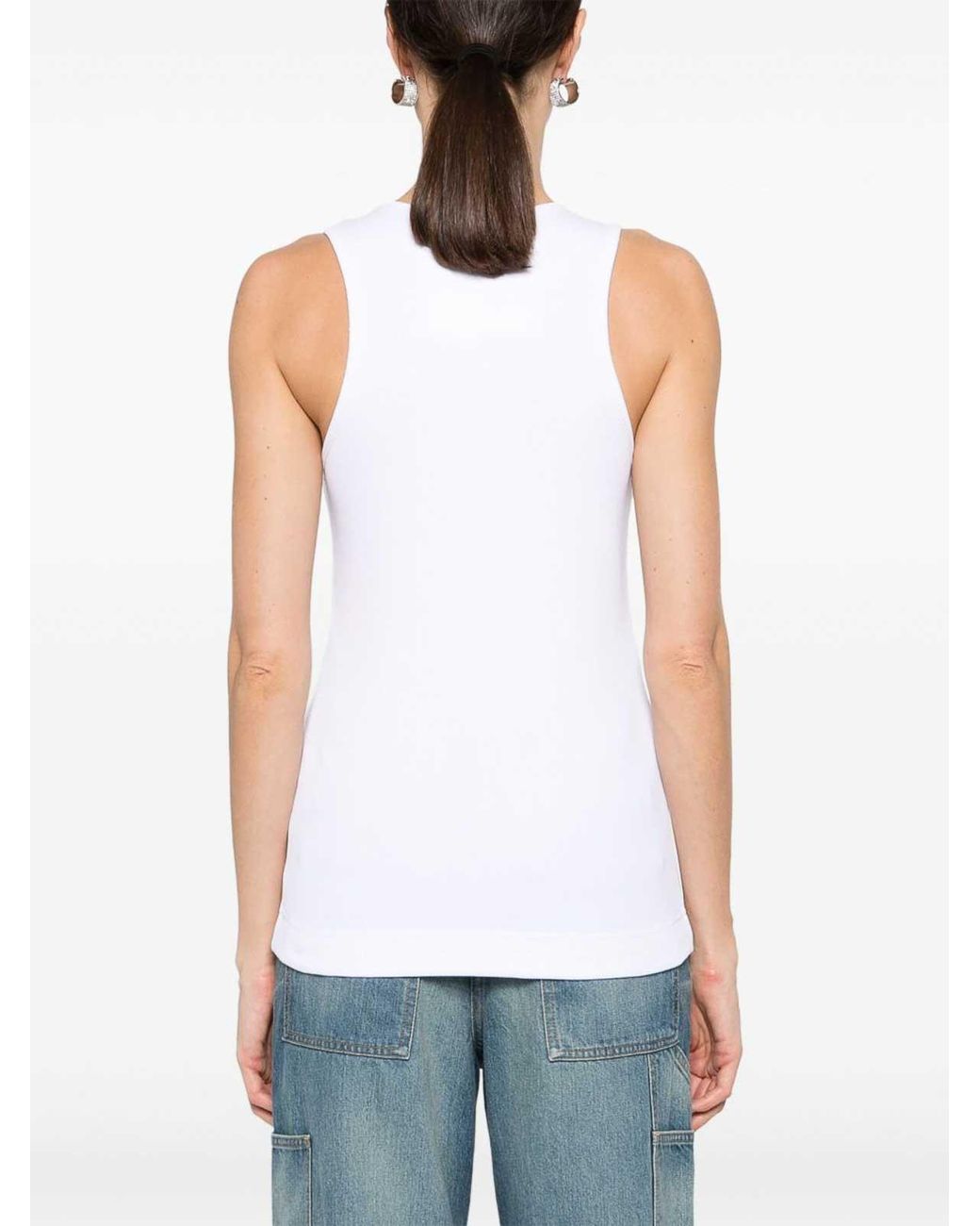 Givenchy White 4G Tank Top