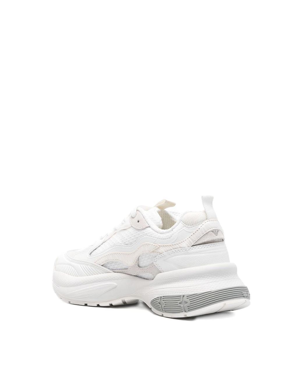 Emporio Armani White Mesh Sneakers