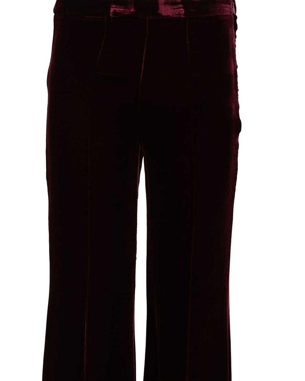 Forte_forte Black Smooth Velvet Flared Trousers
