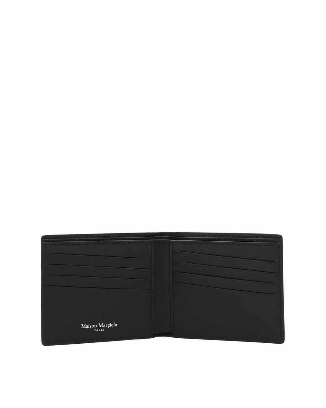 Maison Margiela Black Stitching Wallet for men
