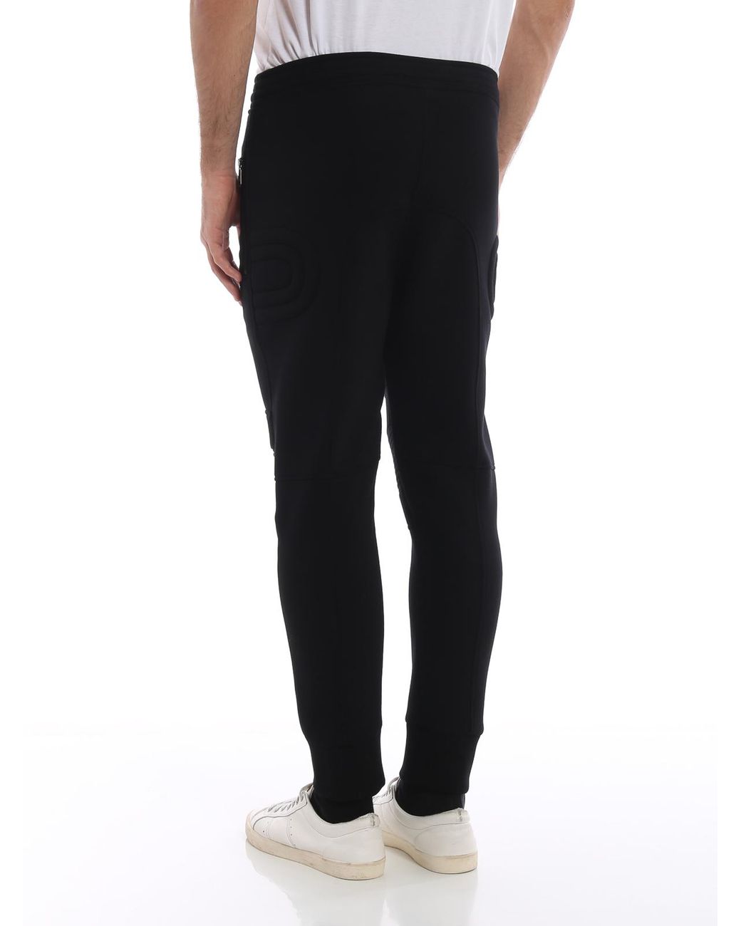 Neil Barrett Black Scuba Effect Slim Fit Sweat Pants for men