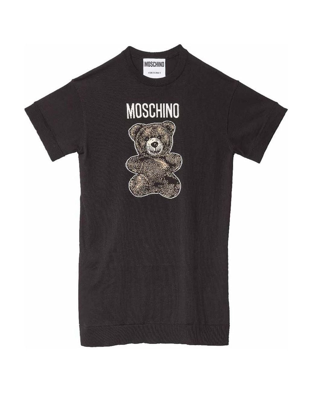 Moschino Black Orsetto Adrian Shirt Dress