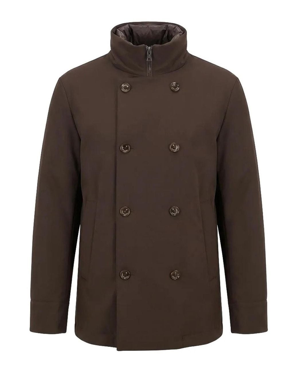 Montecore Brown Doppiopetto Imbottito for men