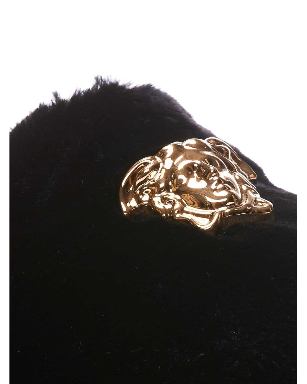 Versace Black Medusa Slippers for men