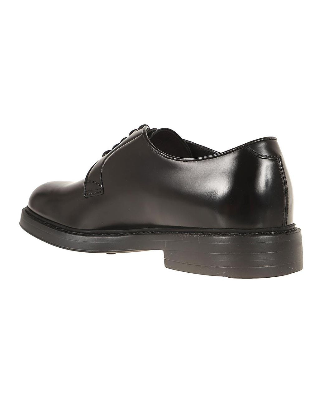 Doucal's Black Derby for men
