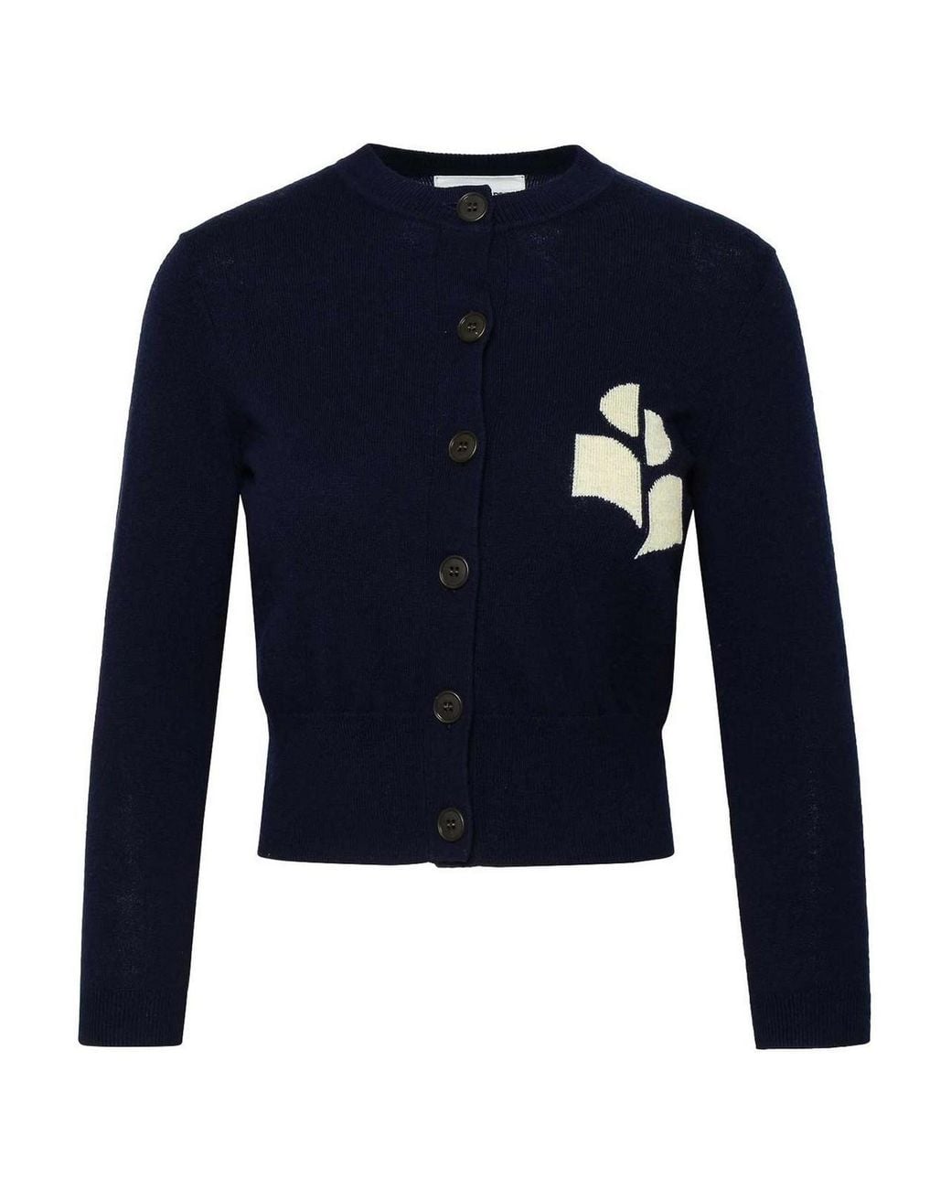 Isabel Marant Blue Newton Button-Up Cardigan