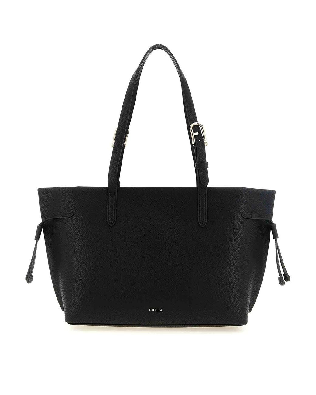 Furla Black Ava M' Shopping Bag