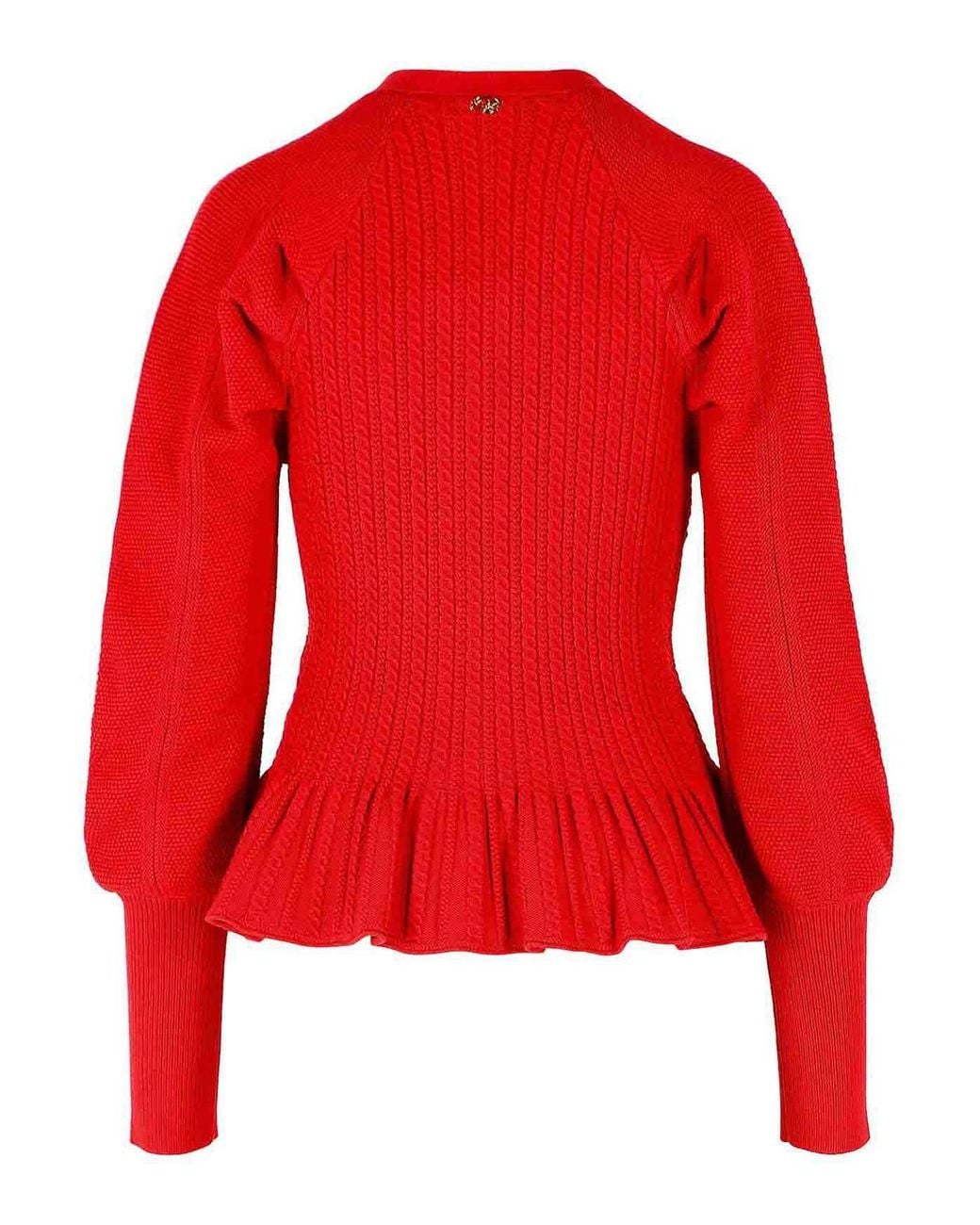 Blumarine Flared Hem Cardigan