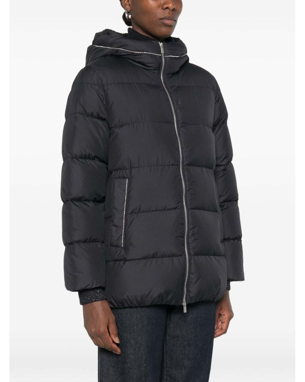 Peserico Blue Puffer Jacket