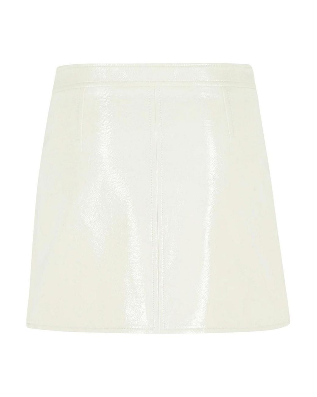 Courreges White Reedition Polyester Blend Miniskirt