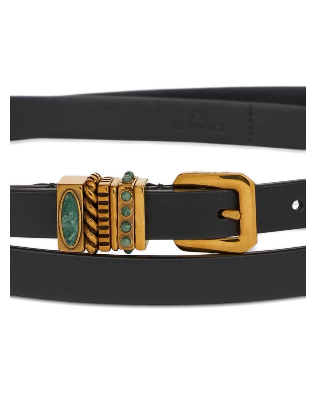 Etro White Double Wrap Belt