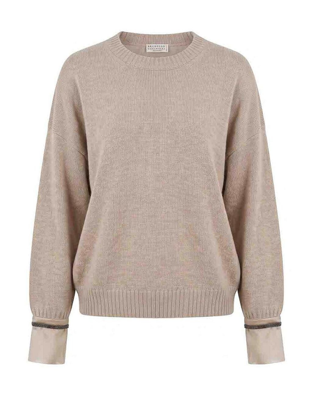 Brunello Cucinelli Natural Cashmere Crewneck