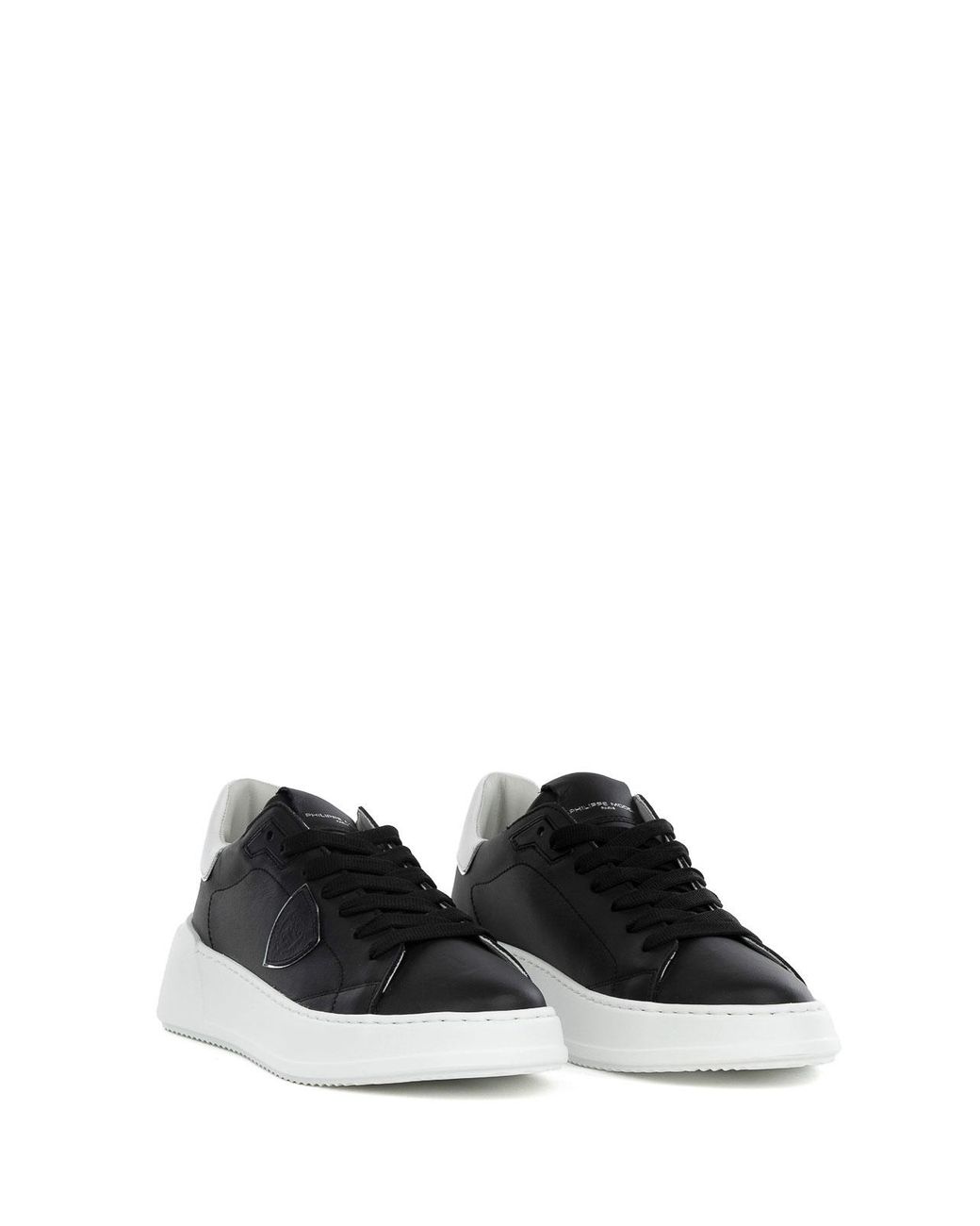 Philippe Model Black Sneaker Tres Temple Low Donna Nera