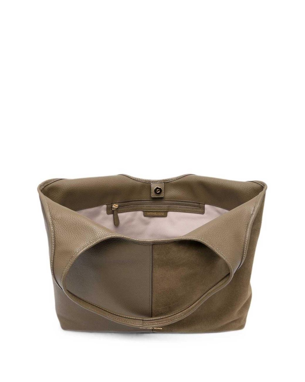 Michael Kors Brown Shopping Bag With Smooth Leather