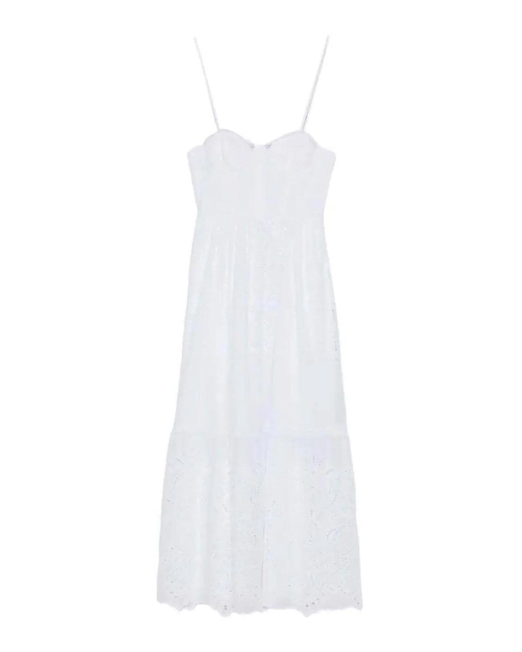 ERMANNO FIRENZE White Sangallo Dress