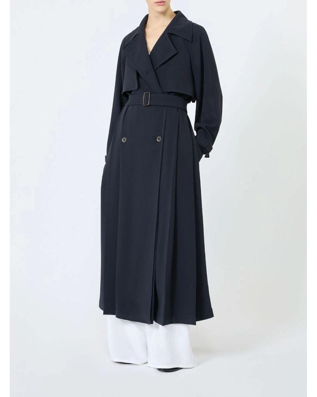 Max Mara Blue Licata Trench Coat