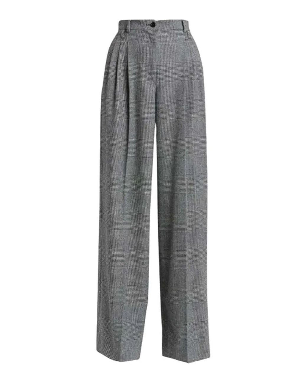 Dolce & Gabbana Gray Prince Of Wales Trousers