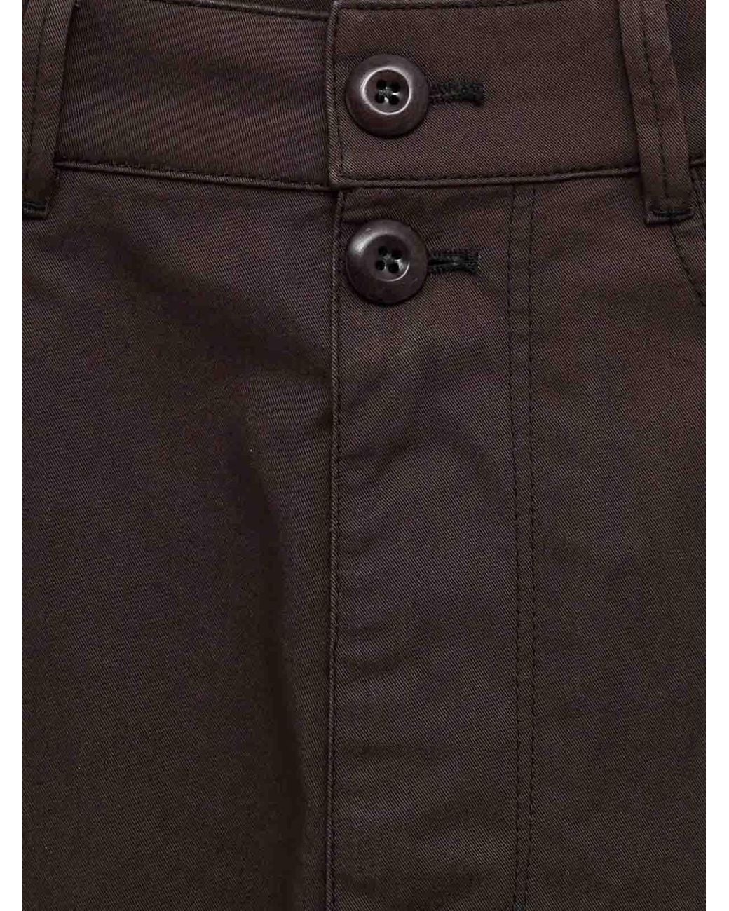 Lemaire Brown Jersey Shorts