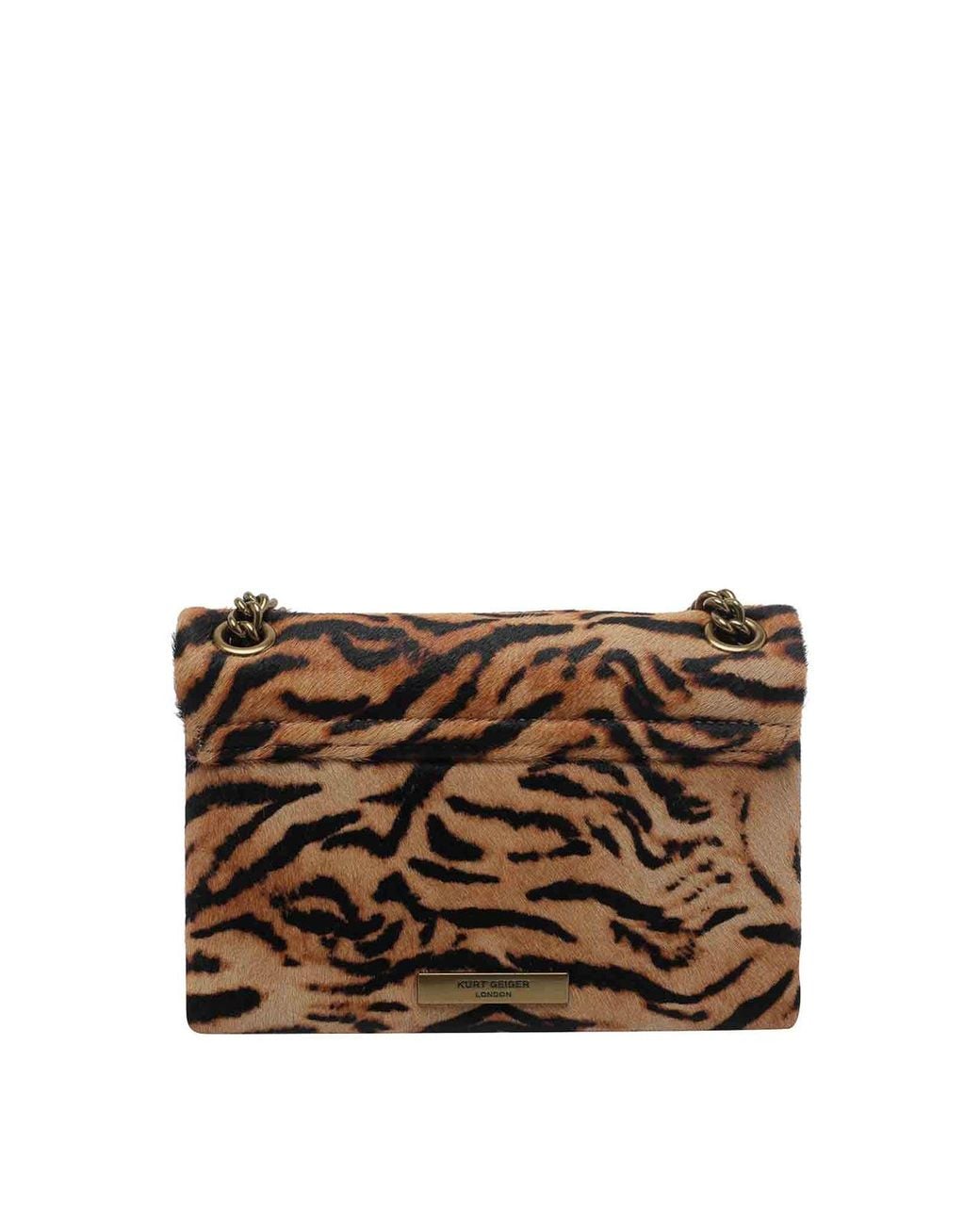 Kurt Geiger Brown Mini Kensington Crossbody Bag