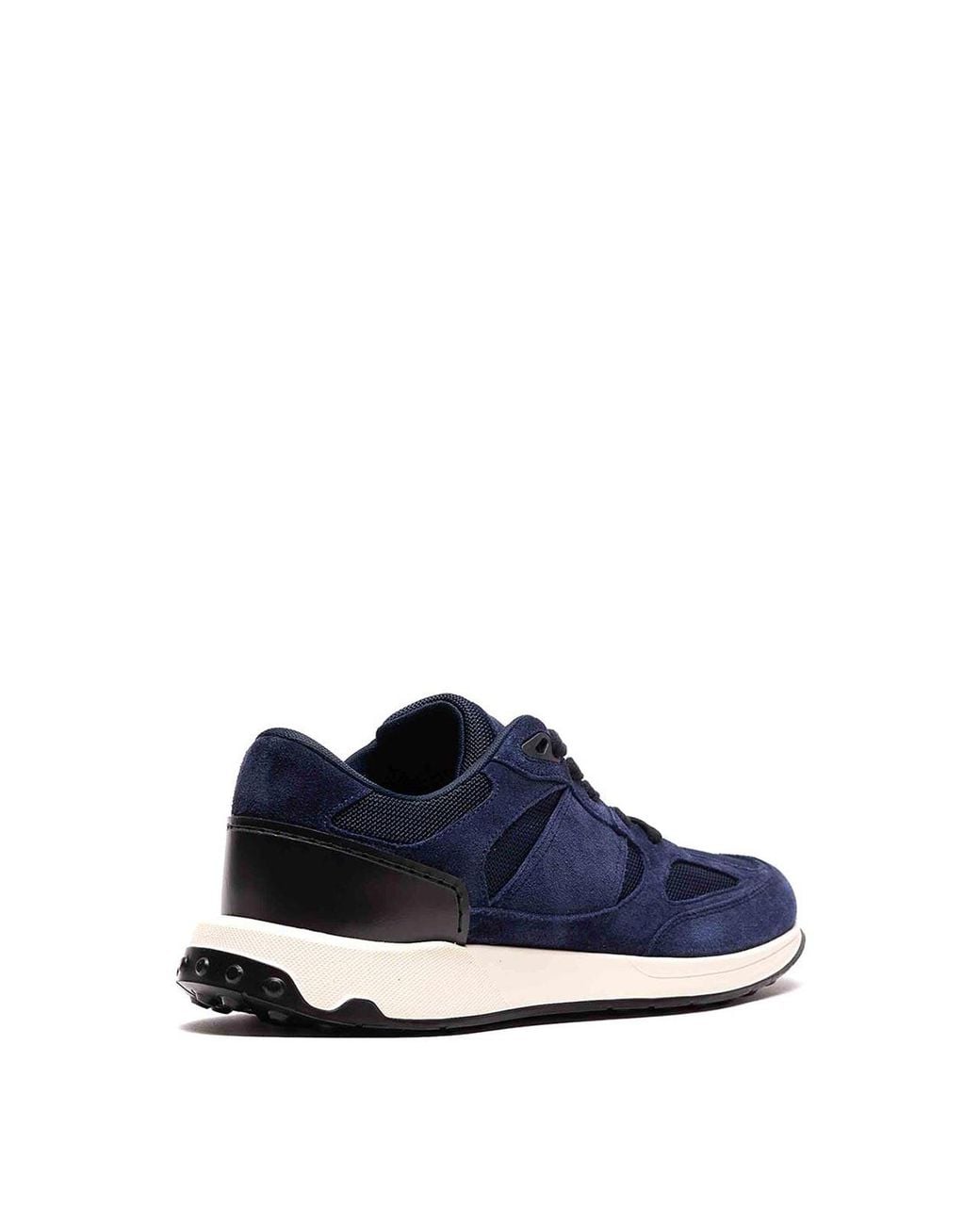 Tod's Blue Leather And Suede Sneakers for men