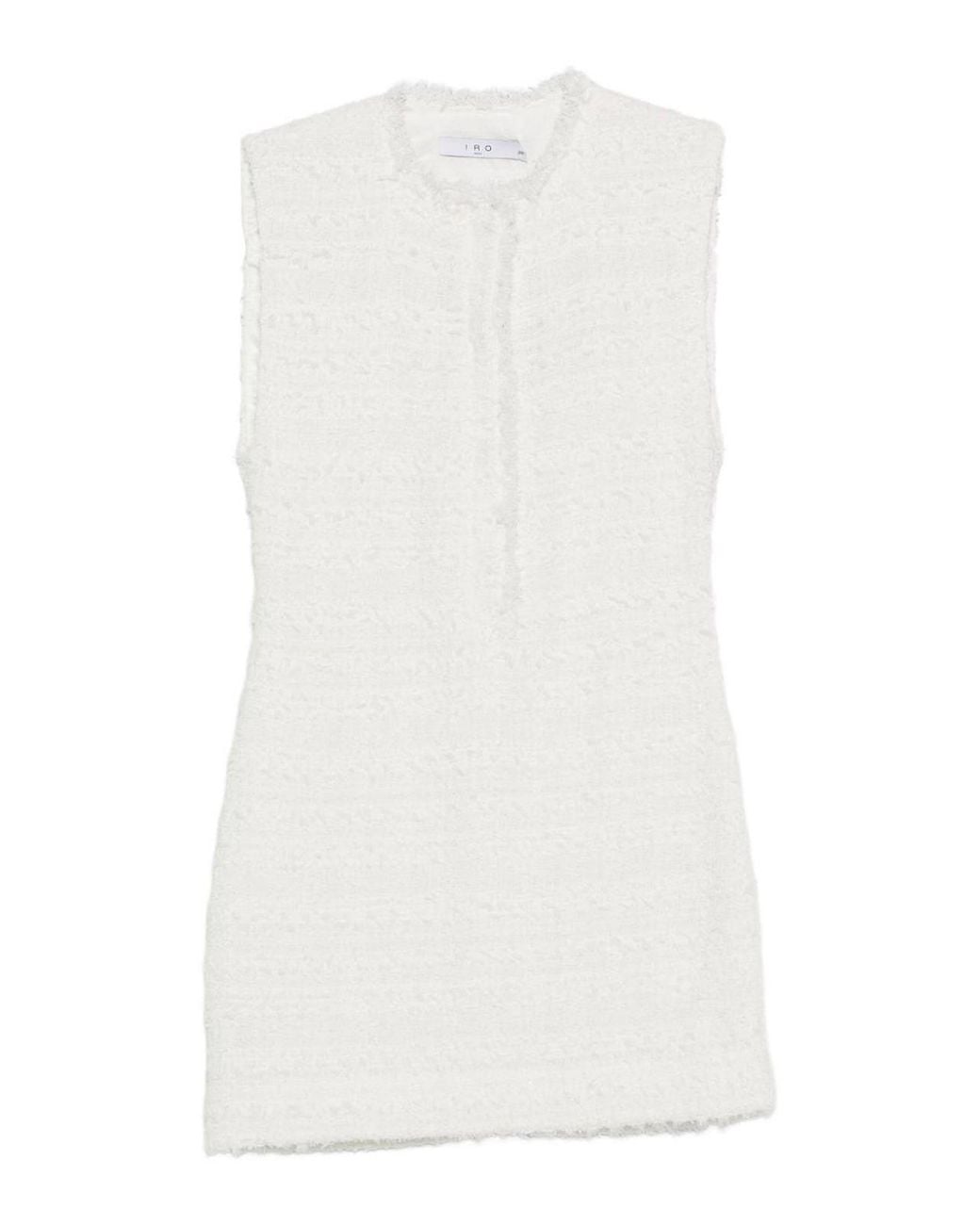 IRO White Sannai Mini Dress
