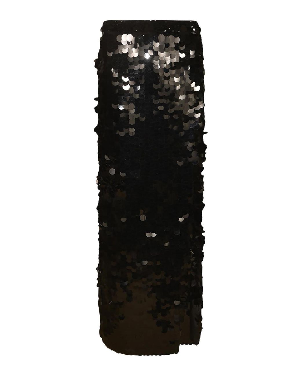 P.A.R.O.S.H. Black Sequin Embellished Long Skirt