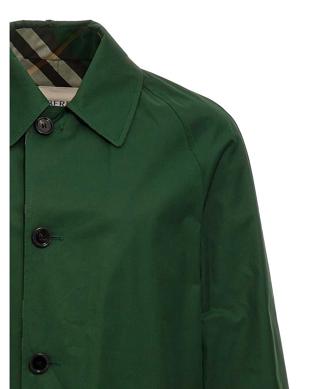 Burberry Green Medium Reversible Coat for men