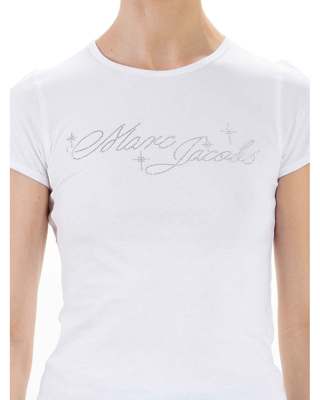 Marc Jacobs White Charm Logo Shruken Tshirt