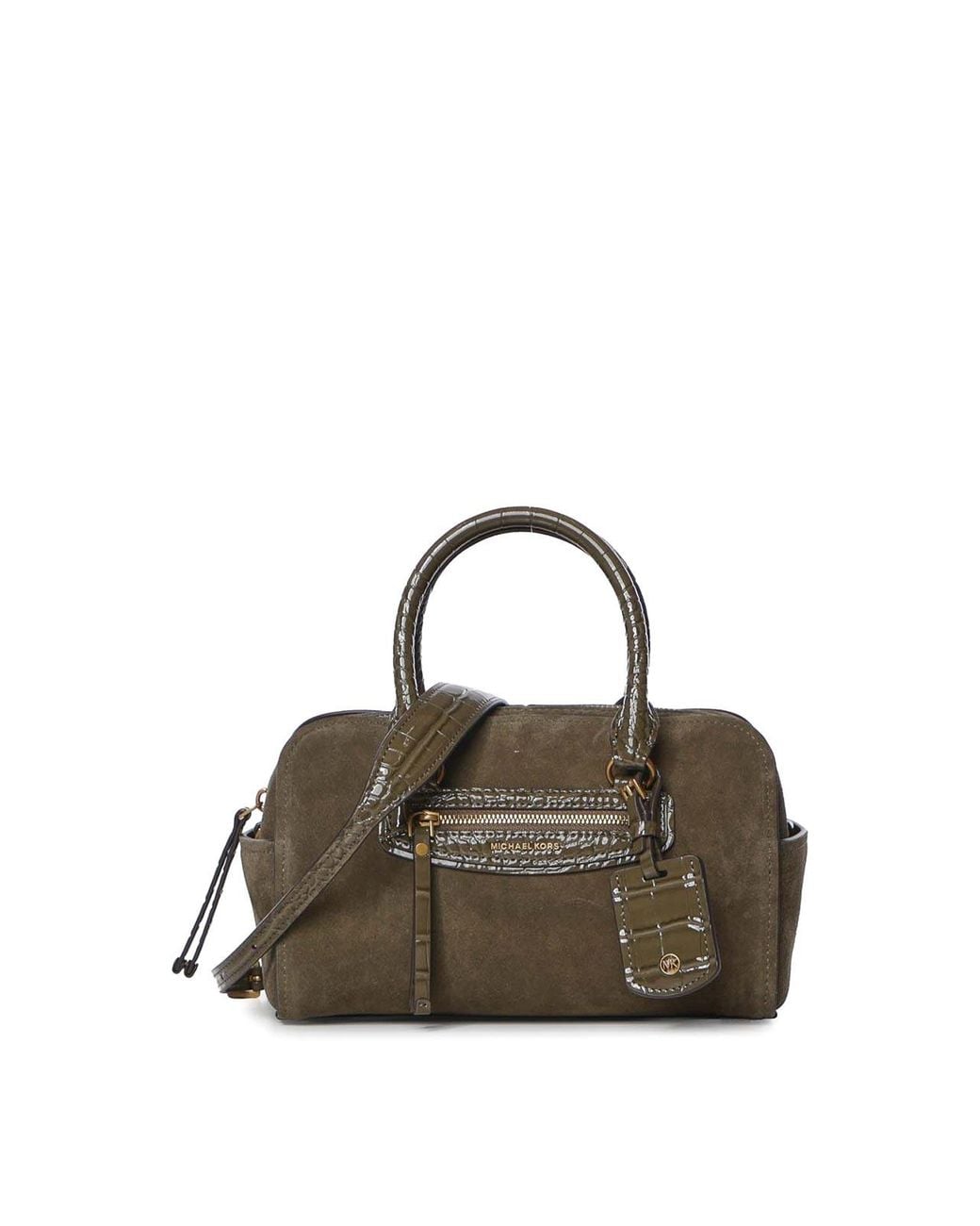 MICHAEL Michael Kors Brown Jet Set Travel Suede Crossbody Bag