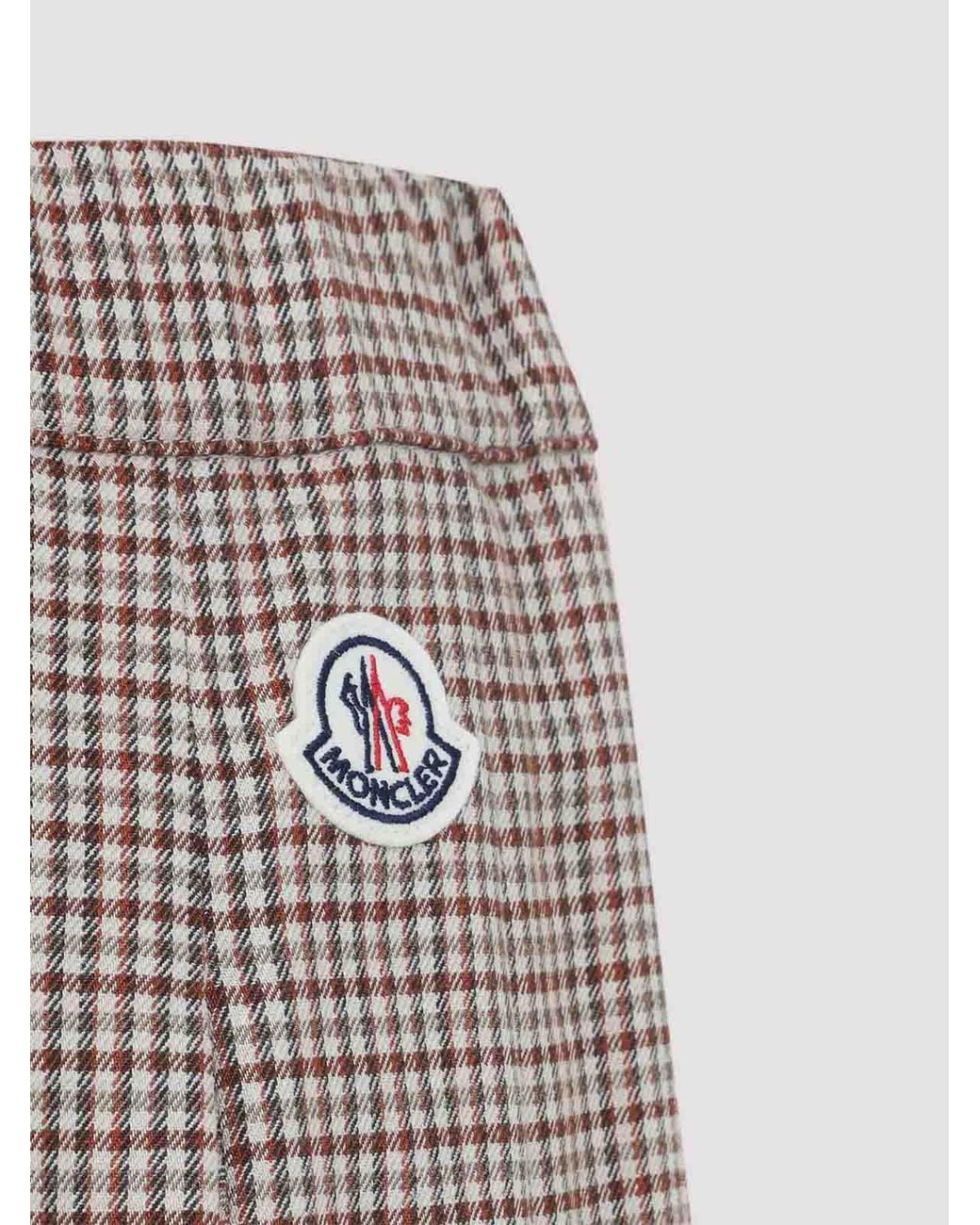 Moncler Brown Pleated Skirt