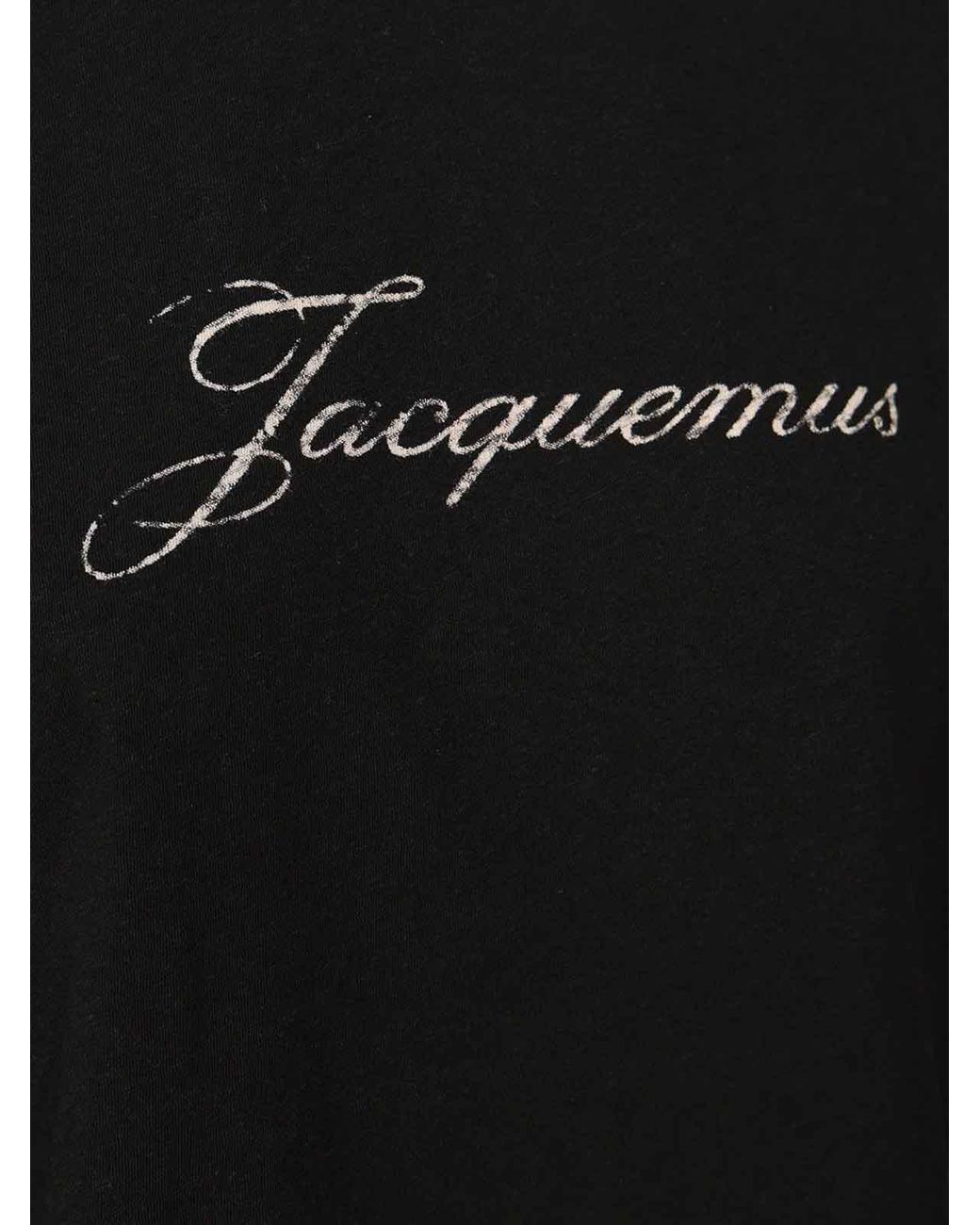 Jacquemus Black T-Shirt With Writing