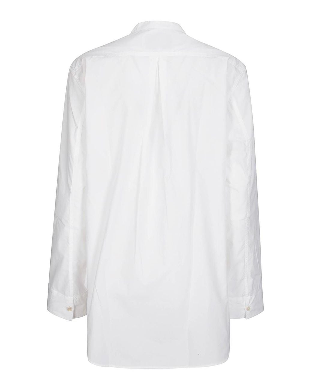 Studio Nicholson White Inverted Pleat Top