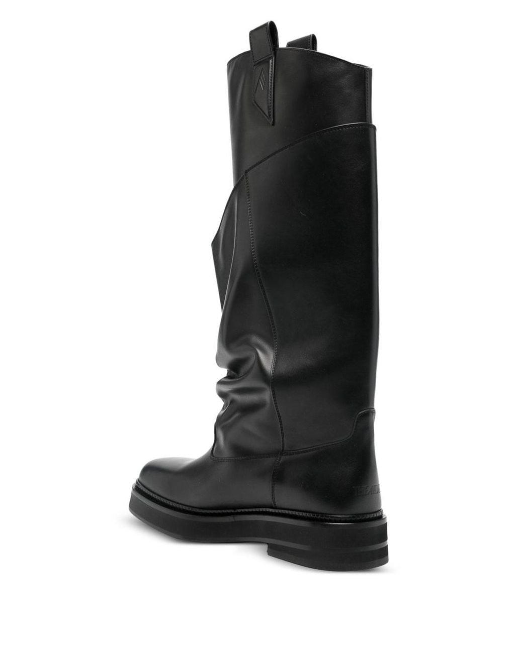 The Attico Black Robin Walk Leather Boots